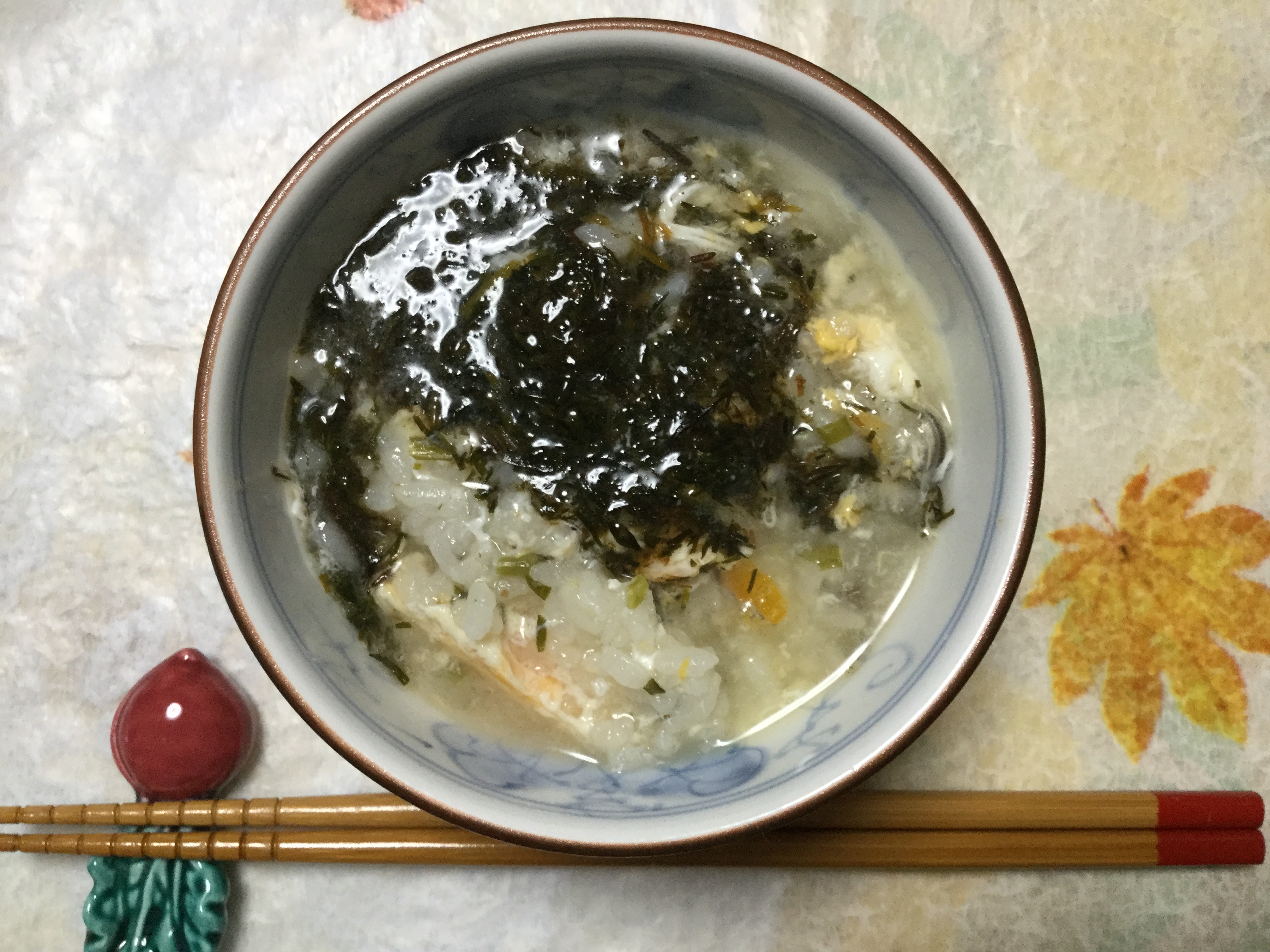 簡単あったかアカモク雑炊 スーパー海藻まるわかり 教えて アカモク先生